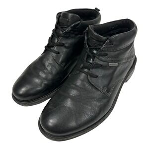 Ecco Turn Gore-Tex GTX Ankle‎ Boots Dress Shoes Mens 8 US 42EU Black Leather